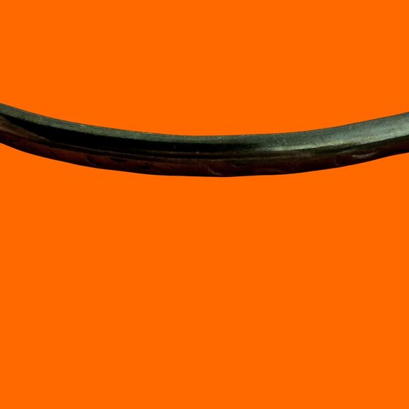 C. Whitehorse Engraved Cuff Brass Bracelet Vintage - Picture 4 of 6